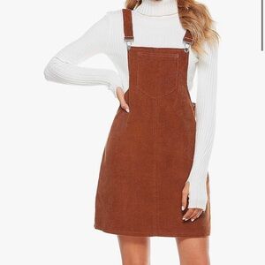 Brown corduroy dress
